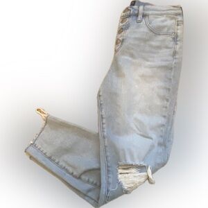 J. Crew High Rise Distressed Skinny Jeans Size 28